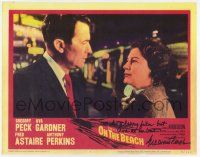 2d0362 ON THE BEACH signed REPRO LC '80s by Gregory Peck, who's close up with sexy Ava Gardner!