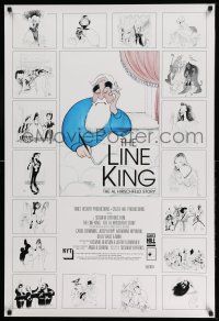 2d0621 LINE KING signed 1sh '96 by Al Hirschfeld, art of The Marx Bros., Streisand, Hepburn & more!