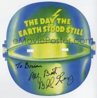 2d0297 DAY THE EARTH STOOD STILL signed 9x9 promotional paper mask R01 by Billy Gray, cool!