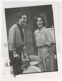 2d0293 DICK VAN DYKE SHOW signed 8x10 book page '61 by BOTH Dick Van Dyke AND Mary Tyler Moore!