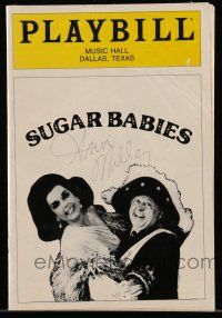 2d0160 ANN MILLER signed playbill '84 when she was in Sugar Babies with Mickey Rooney in Dallas!