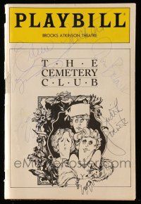 2d0171 CEMETERY CLUB signed playbill '90 by Heckart, Belack, Granite, Wallace AND Franz!