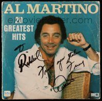 2d0341 AL MARTINO signed 33 1/3 RPM record '78 on his 20 Greatest Hits album!