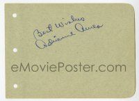 2d0401 ADRIENNE AMES/MARY BRIAN signed 5x6 cut album page '30s it can be framed with a repro still!