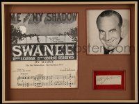 2d0339 AL JOLSON signed cut album page in 12x17 framed display '20s ready to be hung on your wall!