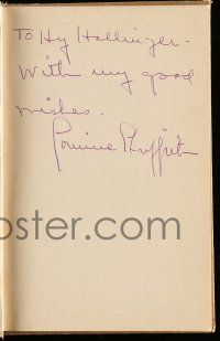 2d0309 CORINNE GRIFFITH signed hardcover book '52 on her bio of her dad, Papa's Delicate Condition!