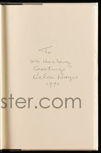 2d0313 HELEN HAYES signed hardcover book '90 on her autobiography My Life in Three Acts!