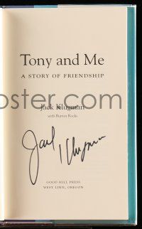 2d0315 JACK KLUGMAN signed hardcover book '05 his autobiography Tony and Me: A Story of Friendship!