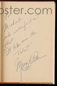 2d0323 MERVYN LEROY signed hardcover book '53 his autobiography It Takes More Than Talent!