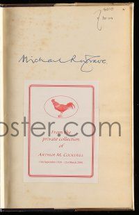 2d0324 MICHAEL REDGRAVE signed Scottish hardcover book '53 on his book The Actor's Ways and Means!
