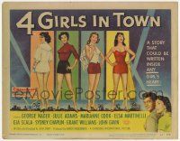 2f002 4 GIRLS IN TOWN TC '56 art of sexy Julie Adams, Marianne Cook, Elsa Martinelli & Gia Scala!