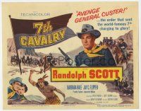 2f004 7th CAVALRY TC '56 Randolph Scott avenges General Custer & the massacre at Little Big Horn!