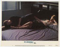 2f516 9 1/2 WEEKS LC #5 '86 great image of Mickey Rourke & sexy Kim Basinger laying on bed!