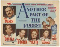 2f018 ANOTHER PART OF THE FOREST TC '48 Fredric March, Ann Blyth, from Lillian Hellman's play!