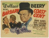 2f025 BARBARY COAST GENT TC '44 great images of con man Wallace Beery & Binnie Barnes!