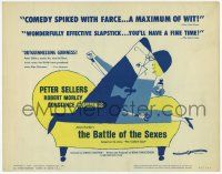 2f026 BATTLE OF THE SEXES TC '60 Peter Sellers, Charles Crichton English comedy, cartoon art!