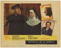2f545 BELLS OF ST. MARY'S LC #8 R57 cool images of pretty nun Ingrid Bergman & Bing Crosby!