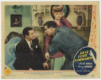 2f549 BEST FOOT FORWARD LC #7 '43 Lucille Ball looks unimpressed by William Gaxton & Chill Wills