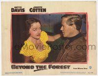 2f554 BEYOND THE FOREST LC #2 '49 David Brian is no match for Bette Davis & her famous eyes!