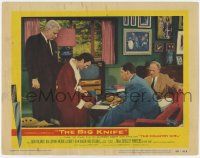 2f555 BIG KNIFE LC #7 '55 Robert Aldrich directed, Jack Palance signs papers for Wendell Corey!