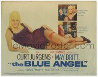 2f039 BLUE ANGEL TC '59 full-length close up of sexy cabaret singer May Britt, Curt Jurgens!