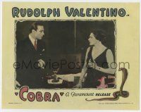 2f596 COBRA LC '25 Rudolph Valentino & pretty Nita Naldi exchange shocked looks!