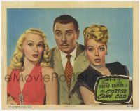 2f602 CORPSE CAME C.O.D. LC #8 '47 George Brent, Leslie Brooks & Adele Jergens in surprised pose!
