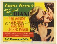 2f091 DIANE TC '56 sexy Lana Turner dares the devil, great close up romantic artwork!