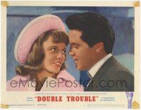 2f633 DOUBLE TROUBLE LC #1 '67 close up of Elvis Presley staring at pretty Annette Day!