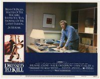 2f638 DRESSED TO KILL LC #7 '80 close up of Michael Caine standing behind his desk!