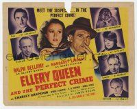 2f110 ELLERY QUEEN & THE PERFECT CRIME TC '41 Ralph Bellamy & Margaret Lindsay as Nikki Porter!