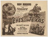 2f113 EYES OF TEXAS TC R52 Roy Rogers, Trigger, Andy Devine, Bob Nolan & The Sons of the Pioneers!