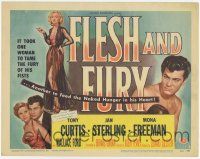 2f125 FLESH & FURY TC '52 great images of boxer Tony Curtis, sexiest Jan Sterling, Mona Freeman!