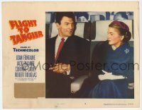 2f664 FLIGHT TO TANGIER 3D LC #2 '53 Joan Fontaine & Jack Palance in new perfected Dynoptic 3-D!