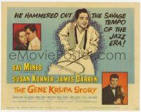 2f137 GENE KRUPA STORY TC '60 Sal Mineo is Gene Krupa, hammering out the tempo of the Jazz Era!