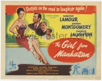 2f140 GIRL FROM MANHATTAN TC '48 George Montgomery, sexy Dorothy Lamour, Charles Laughton!