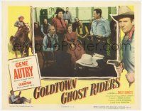 2f679 GOLDTOWN GHOST RIDERS LC '53 Gene Autry talks to Smiley Burnette & concerned townspeople!