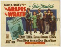 2f149 GRAPES OF WRATH TC R56 Henry Fonda, Jane Darwell, John Steinbeck, John Ford classic!