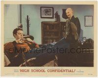 2f702 HIGH SCHOOL CONFIDENTIAL LC #7 '58 tough Russ Tamblyn invades the principal's office!