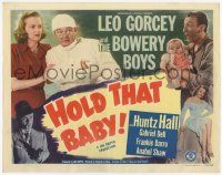 2f172 HOLD THAT BABY TC '49 doctor Leo Gorcey, Huntz Hall holding child, Bowery Boys!