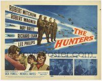 2f180 HUNTERS TC '58 Korean War jet pilot drama, Robert Mitchum & Robert Wagner!