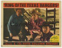 2f752 KING OF THE TEXAS RANGERS chapter 1 LC '41 Republic serial, Kenne Duncan, Fifth Column Strikes