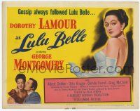 2f231 LULU BELLE TC '48 sexy Dorothy Lamour in elegant dress & with George Montgomery!