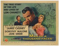 2f245 MAN OF A THOUSAND FACES TC '57 art of James Cagney as Lon Chaney Sr. by Reynold Brown!