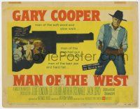 2f246 MAN OF THE WEST TC '58 Gary Cooper is the man of the notched gun and fast draw!