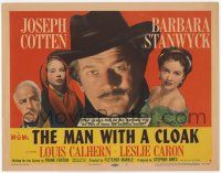 2f249 MAN WITH A CLOAK TC '51 what strange hold did Joseph Cotten have over Stanwyck & Caron!