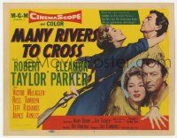 2f253 MANY RIVERS TO CROSS TC '55 Robert Taylor is forced to marry at gunpoint by Eleanor Parker!