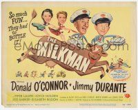 2f261 MILKMAN TC '50 wacky art of Donald O'Connor & Jimmy Durante on cow + sexy Piper Laurie!