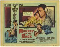 2f266 MONKEY ON MY BACK TC '57 Cameron Mitchell chooses a woman over dope, Dianne Foster!