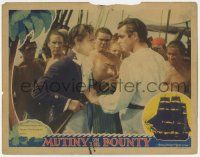 2f807 MUTINY ON THE BOUNTY LC '35 Franchot Tone tells Clark Gable they'll hang him for mutining!